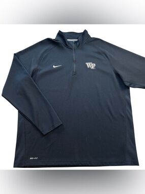 Nike Wake Forest Demon Deacons TEAM ISSUED Men’s 1/4 Zip Dri-FIT Pullover XXL